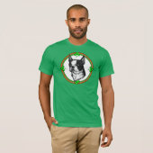 Boston Terrier St Patrick's Day T-shirt (Voorkant volledig)