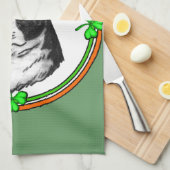 Boston Terrier St Patrick's Day Theedoek (Quarter Fold)
