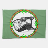 Boston Terrier St Patrick's Day Theedoek (Horizontaal)