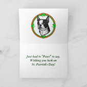 Boston Terrier St. Pattys Kaart (Binnen)