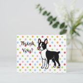 Boston Terrier Standing Briefkaart (Staand voorkant)