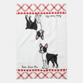 Boston Terrier Standing Theedoek (Verticaal)