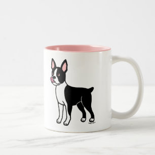 Boston Terrier Standing Tweekleurige Koffiemok