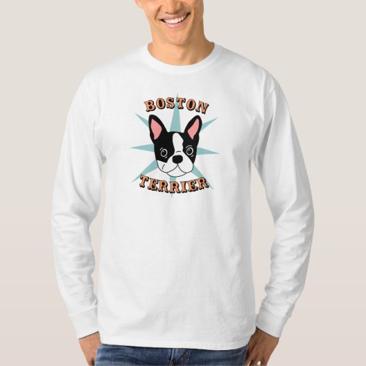 Boston Terrier Starburst T-shirt (Voorkant)