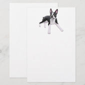 Boston Terrier Stationery Briefpapier (Voorkant / Achterkant)