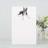 Boston Terrier Stationery Briefpapier (Staand voorkant)