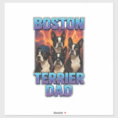 Boston Terrier Sticker (Vel)