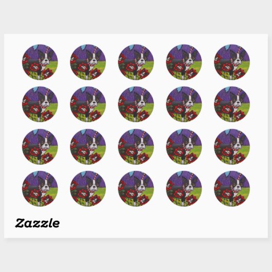 Boston Terrier Sticker (Vel)