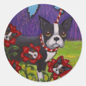 Boston Terrier Sticker (Voorkant)