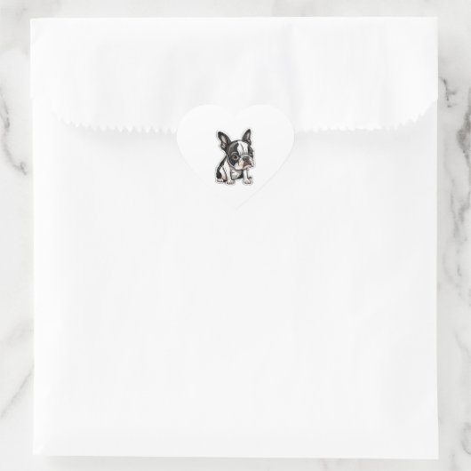 Boston Terrier sticker ontwerp (Tas)