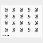 Boston Terrier sticker ontwerp (Vel)