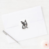 Boston Terrier sticker ontwerp (Envelop)