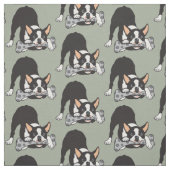 Boston Terrier Stof (Swatch)