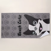 Boston Terrier Strandlaken (Voorkant)