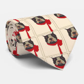 Boston Terrier Stropdas (Opgerold)