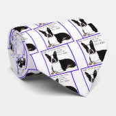 Boston Terrier Stropdas (Opgerold)