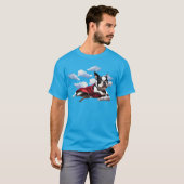 Boston Terrier Super Hero T-shirt (Voorkant volledig)