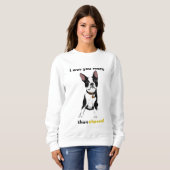 Boston Terrier Sweatshirt (Voorkant volledig)