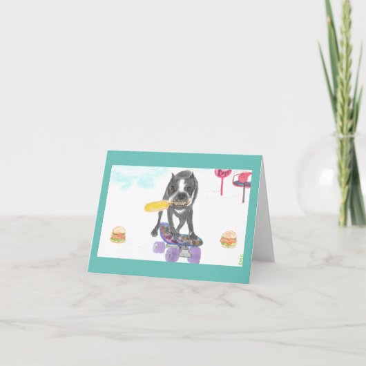 Boston Terrier Sweet Dream Bedankkaart (Voorkant)