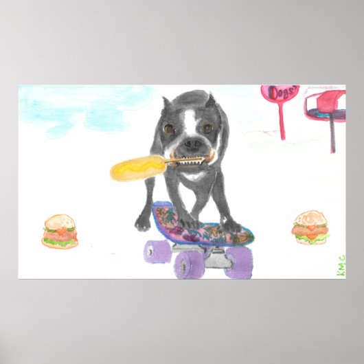 Boston Terrier Sweet Dream Poster (Voorkant)