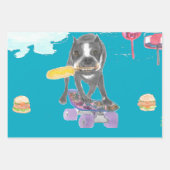 Boston Terrier Sweet Dream Wrapping Paper Sheets (Voorkant 3)