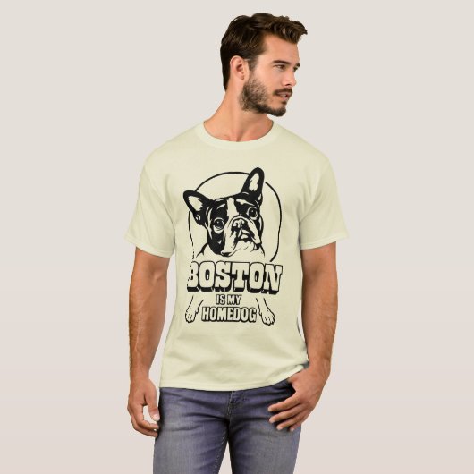 Boston Terrier T-shirt (Voorkant volledig)