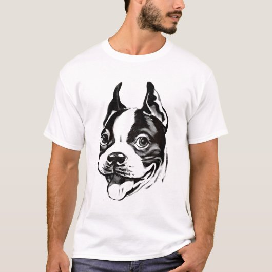 Boston Terrier T-Shirt (Voorkant)