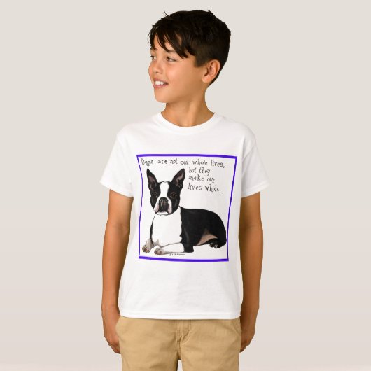 Boston Terrier T-shirt (Voorkant volledig)