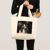 Boston Terrier: Te klappen Grote Tote Bag (Voorkant (product))
