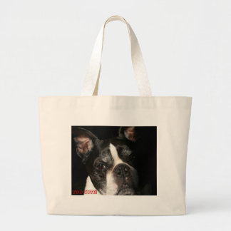 Boston Terrier: Te klappen Grote Tote Bag