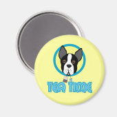 Boston Terrier Tea Party Magneet (Voorkant / Achterkant)