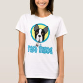 Boston Terrier Tea Party T-shirt (Voorkant)
