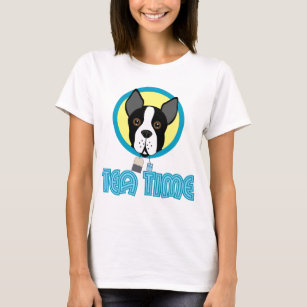 Boston Terrier Tea Party T-shirt