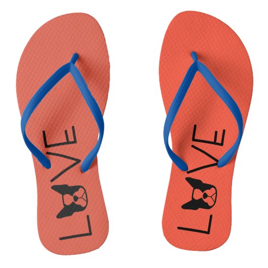 Boston Terrier teenslippers - Boston schoenen (Voetbed)