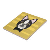 Boston Terrier Tegeltje (Zijkant)
