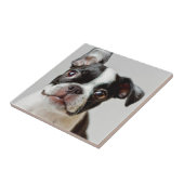 Boston Terrier Tegeltje (Zijkant)