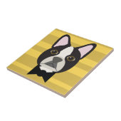 Boston Terrier Tegeltje (Zijkant)