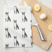 Boston Terrier Theedoek (Quarter Fold)