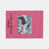 Boston Terrier Throw Fleece Deken (Voorkant (Horizontaal))