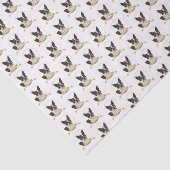 Boston Terrier Tissue Paper Tissuepapier (Detail)