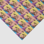 Boston Terrier Tissuepapier (Detail)