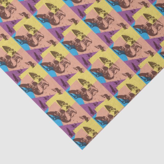 Boston Terrier Tissuepapier (Detail)