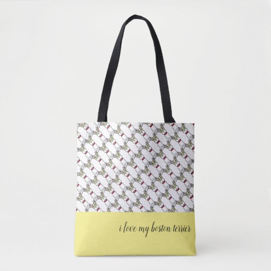 Boston Terrier Tote Bag (Voorkant)