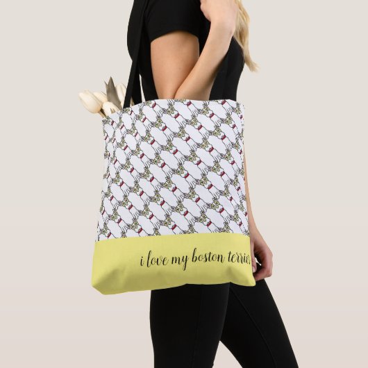 Boston Terrier Tote Bag (Dichtbij)