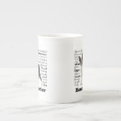 Boston Terrier Traits Bone China Mok (Voorkant)