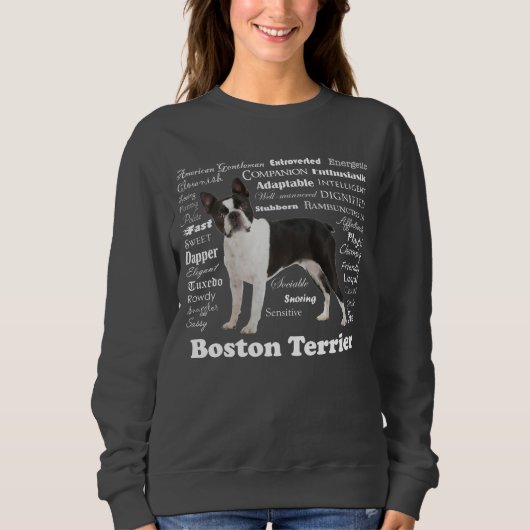 Boston Terrier Traits Sweatshirt (Voorkant)