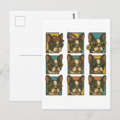 Boston Terrier Trendsetters Briefkaart (Voorkant / Achterkant)