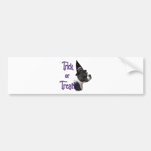 Boston Terrier Trick Bumpersticker (Voorkant)