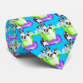Boston Terrier Tub Full Stropdas (Opgerold)