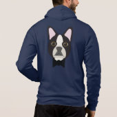 Boston Terrier Tuxedo Hoodie (Achterkant)